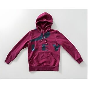 Oakley Pullover Sweater Hoodie Big‎ Logo Graphic Burgundy/Black Men's Size Small